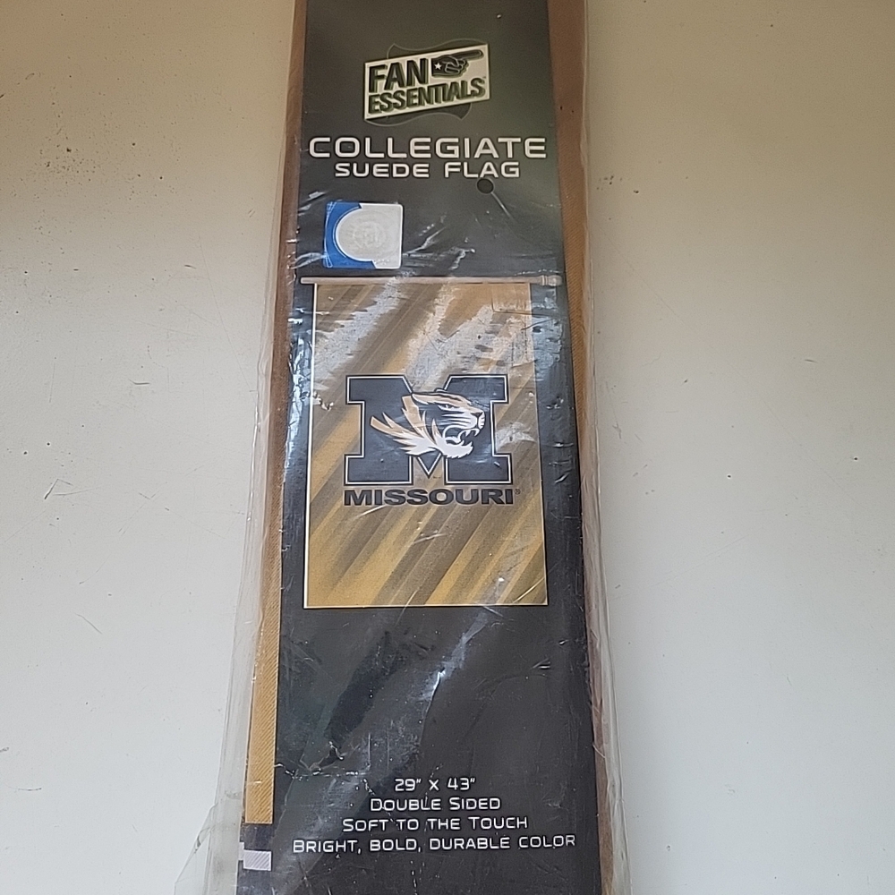 Missouri Tigers Collegiate Suede Flag New!